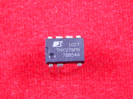 TNY279PN, ШИМ-контроллер Low Power Off-line switcher, 12...32 Вт (132KHz), [DIP-8C, 7 Leads]