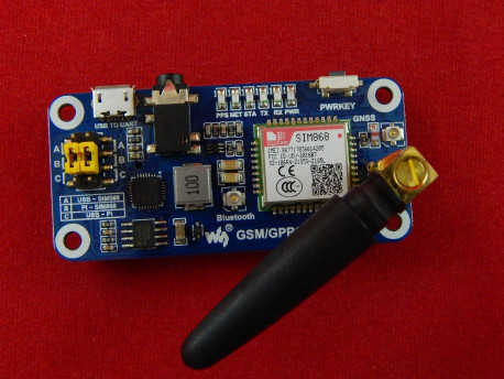 Модуль GSM/GPRS/GPS/Buletooth SIM868 для Raspberry PI 2 и PI 3