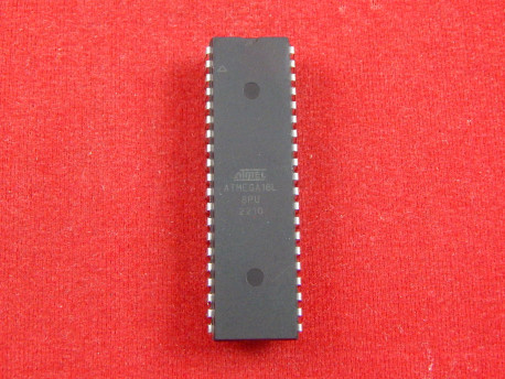 ATmega16L-8PU, Микроконтроллер 8-Бит, AVR, 8МГц, 16КБ Flash [DIP-40]