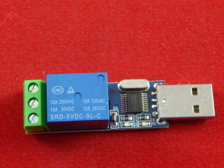 Одноканальный USB модуль реле DC 5V