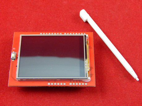 2.4'' цветной сенсорный TFT LCD дисплей, со стилусом