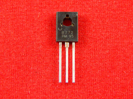 2SB772, Транзистор, PNP-канал, Uкэ 30 В, 3А, TO-126