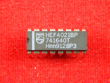 HEF4021BP, Сдвиговый регистр, 8-бит регистр, DIP-16