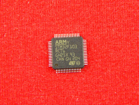 STM32F103RCT6, Микроконтроллер 32-Бит, Cortex-M3, 72МГц, 256КБ Flash, USB, CAN [LQFP-64]