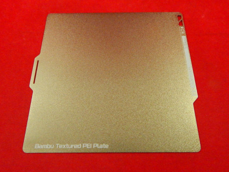Двухсторонняя текстурированная подложка с золотым покрытием Bambu Dual-Sided Textured PEI Plate для 3D-принтера Bambu Lab