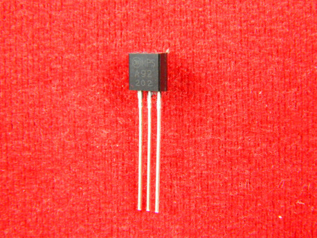 MPSA92, Биполярный транзистор, PNP, 300В, 500 мА, 625 мВт, 50 МГц [TO-92]