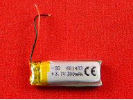 Аккумулятор Li-Pol 601433 с защитой, 300мАч, 3.7В, 33х14х6 мм