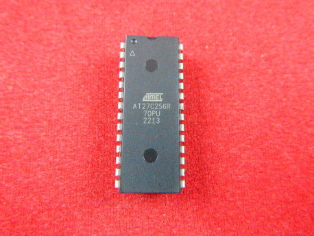 AT27C256R-70PU, Микросхема памяти EPROM, 256кбит (32K x 8-bit), 5 В, PLCC32