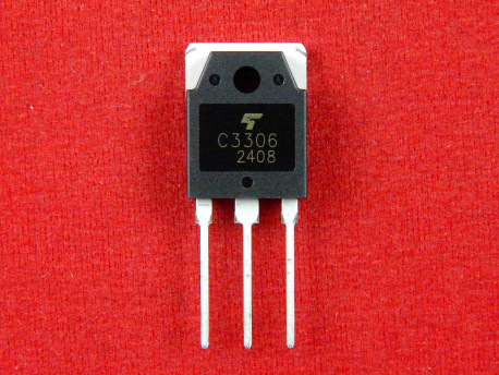 2SC3306, Биполярный NPN транзистор Uкэ 400 В, 10А, TO-218