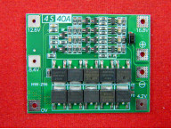 BMS 4S, Контроллер заряда-разряда Li-ion 18650 с балансировкой, 40А