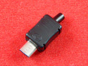 Micro USB-A Вилка на кабель в корпусе