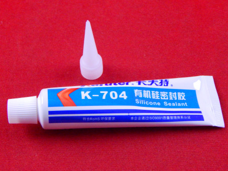Силиконовый клей-герметик Kafuter K-704, 45г, белый
