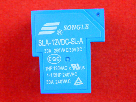 SLA-12VDC-SL-A, Реле электромагнитное, 12В, 30А, 5 контактов