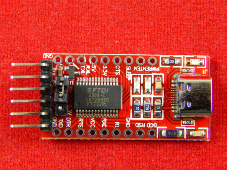 Преобразователь интерфейсов USB-UART TTL, FTDI FT232RL, разъём Type-C