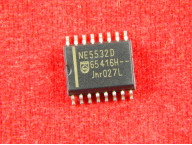 NE5532D, 2-х канальный операционный усилитель, 10МГц [SOP-16]