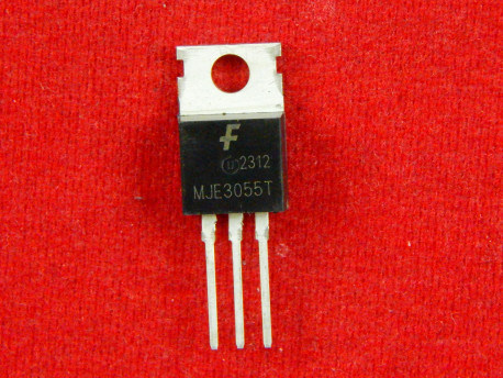 MJE3055T, Биполярный NPN транзистор Uкэ 60 В, 10А, TO-220