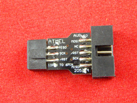 Переходник 10PIN на 6PIN для AVRISP USBasp STK500