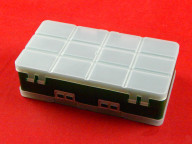 Органайзер двусторонний, 24 ячейки, зелёный, 201х103х57 мм