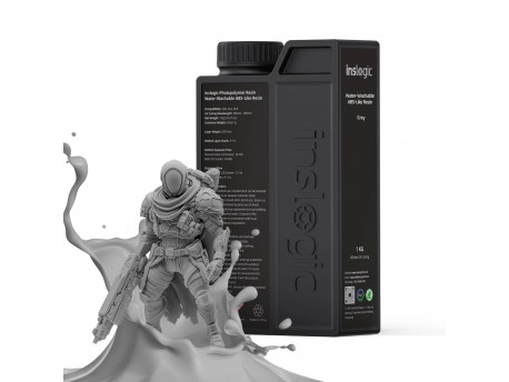 Фотополимерная смола Inslogic ABS Like Water Washable 1 кг, Серый