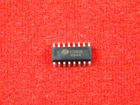 VT6608, Микросхема для управления шаговыми двигателями, SOP-16