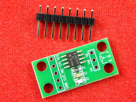 Цифровой потенциометр X9C103S 10 кОм