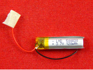 Аккумулятор Li-Pol 500830 с защитой, 120мАч, 3.7В, 30х8х5 мм