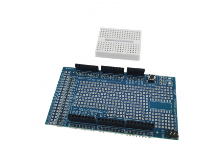 Монтажная плата для Arduino MEGA (Prototyping Mega Shield) + макетная плата