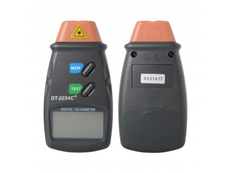 Лазерный тахометр LX DT-2234C+, 2.5–99999 об/мин