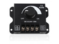 Диммер для светодиодной ленты PWM 12–24V, 30A, с поворотной ручкой