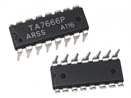 Микросхема индикатора уровня TA7666P, DIP-16