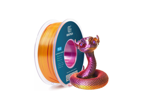 Филамент GEEETECH PLA Silk Tri-Color, 1,75 мм, 1 кг, красный + золотой + фиолетовый