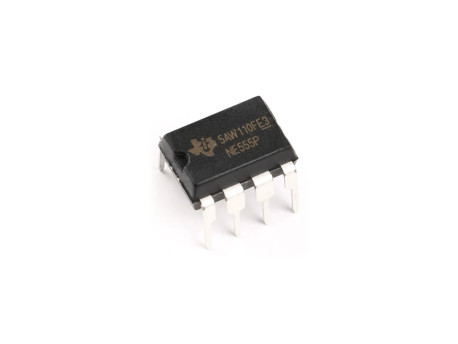 NE555P, одноканальный таймер Texas Instruments, PDIP-8