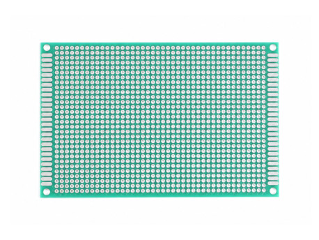 Двусторонняя макетная плата 8×12 см, шаг 2,54 мм