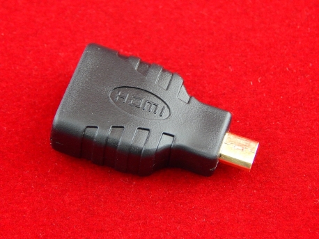 Переходник штекер micro HDMI - гнездо HDMI (тип D)