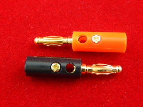 Штекер-банан красный BP-214
