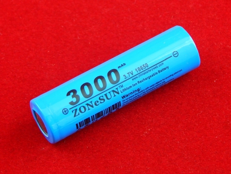 Аккумуляторная батарея 18650 3.7V, 3000 mAh