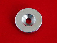 Неодимовый магнит N35 (D 25мм х 5 мм, Отверстие: 5 мм)