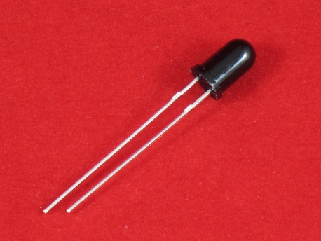 Инфракрасный (ИК) приемник-фотодиод (5мм 940 нм), черный