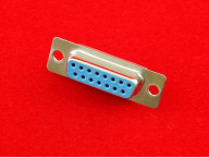 Разъем DB-15F, Розетка 15 pin на кабель (пайка)
