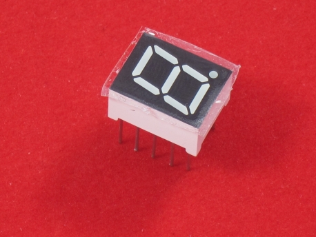 7-сегментный LED индикатор (0.39", Красный, Общий анод)