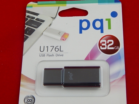 USB Флеш 32GB 2.0 PQI 6176-032GR1001 черный