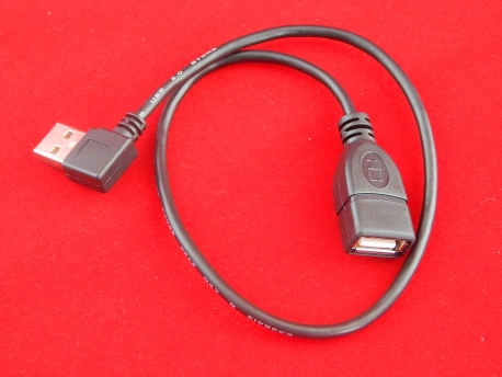 Кабель USB А на угловой В (0.2M)