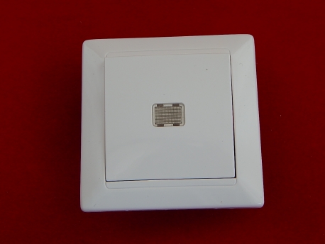Выключатель С1 10-813 одноклавишный со световой индикацией скрытой установки