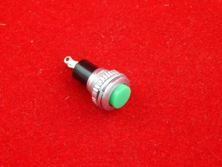 Кнопка DS-316 OFF-(ON), 250В, 0.5А Зеленая
