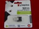 USB/OTG Флеш 32GB 3.0 Kingston, метал