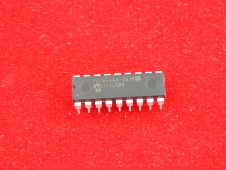 PIC16F84A-04I/P, Микроконтроллер 8-Бит, PIC, 4МГц, PDIP-18