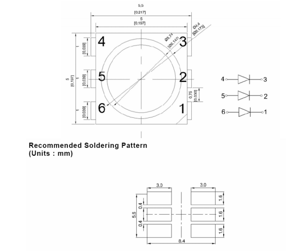 Схема светодиода SMD 5050